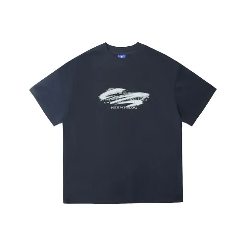 HEEMKIZOO Повседневный Круглый вырез Короткий рукав Топ Мужской