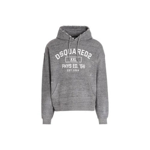 DSQUARED 2 Gray Men's Sweatshirts DSQUARED 2 Серый Мужской Свитшот