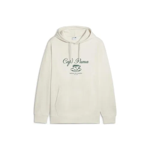 PUMA CLASSICS CAFE Толстовка Флис Толстовка Мужская Белая