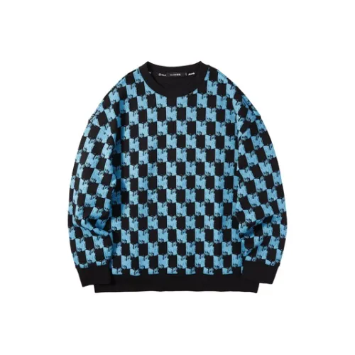 HLA JEANS Черный узор 01 Мужские свитшоты