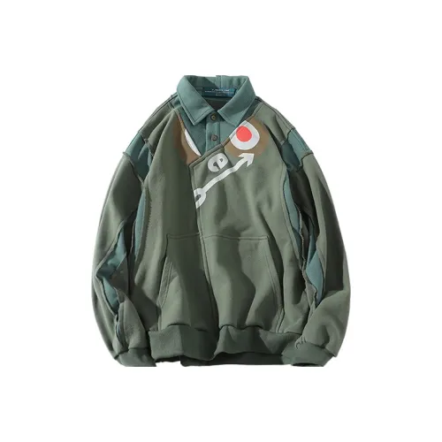 A SQUARE ROOT Свитшот Унисекс Зеленый