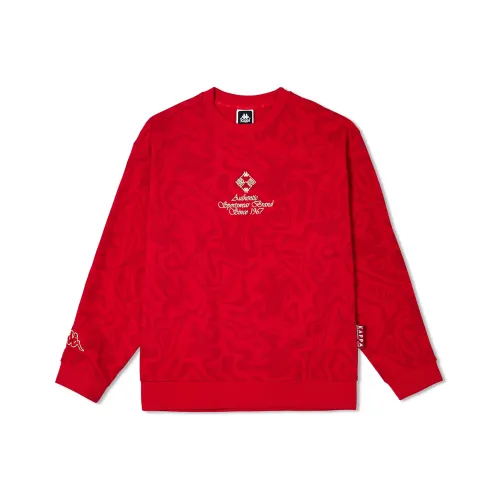 KAPPA Толстовка Унисекс Китайский Красный С принтом по всей поверхности