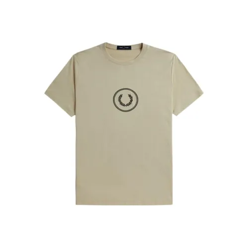 FRED PERRY Зеленые Мужские T-рубашки