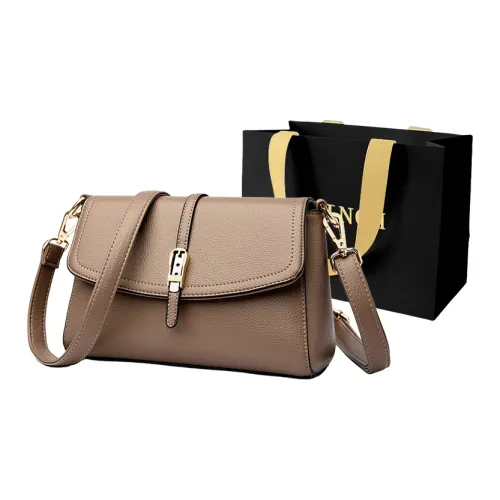 BRINCH ПУ (полиуретан) Сумка через плечо Женская Черная Бордовая Хаки Экрю