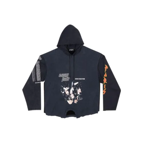 Balenciaga Oversized Series Черные Мужские Свитшоты