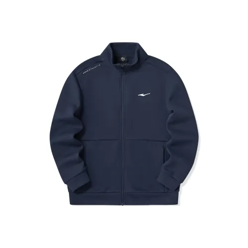 Erke Воротник-стойка Кардиган Свитшот Мужской Rock Синий