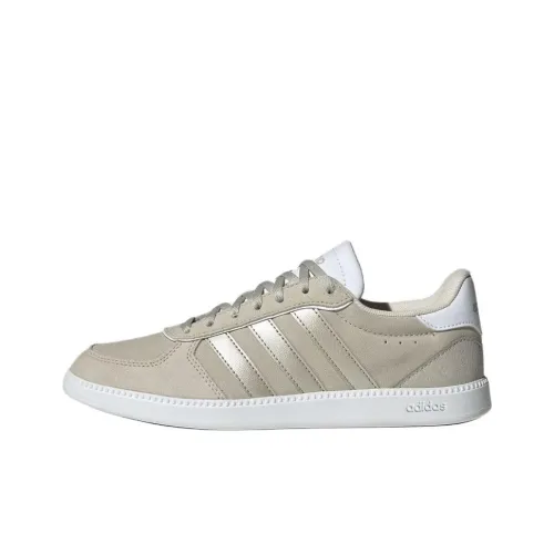 Adidas BREAKNET SLEEK Slip-resistant Abrasion-resistant Low Top Skateboard Shoes Women's Taupe
