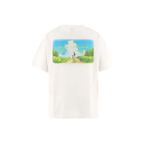 SAINT Mxxxxxx Лето BATTLE X Geek Rules Co Branded Edition Белая Унисекс T Рубашка