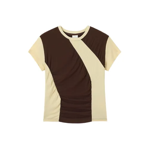 CONP T-Shirt Унисекс Желтый Коричневый