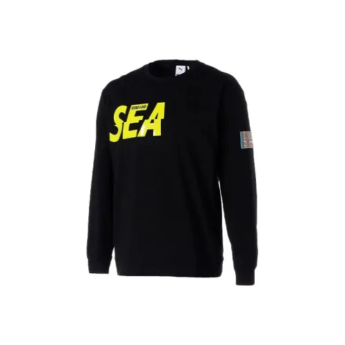 PUMA X WIND AND SEA Черные Мужские Свитшоты