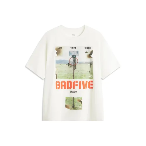 LINING Badfive T-Shirt Мужской Айвори