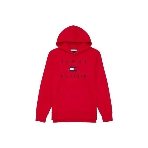 Tommy Hilfiger Seated Форма Флаг Пуловер Толстовка Топы Толстовка Мужской Красный