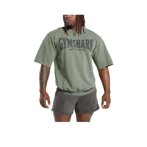 GYMSHARK Зеленый Мужской T-Рубашки