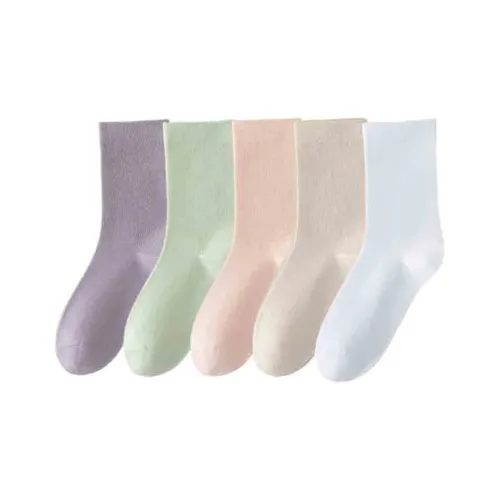 MIIOW Колено Высокие Носки Женские упаковка из 5 пар