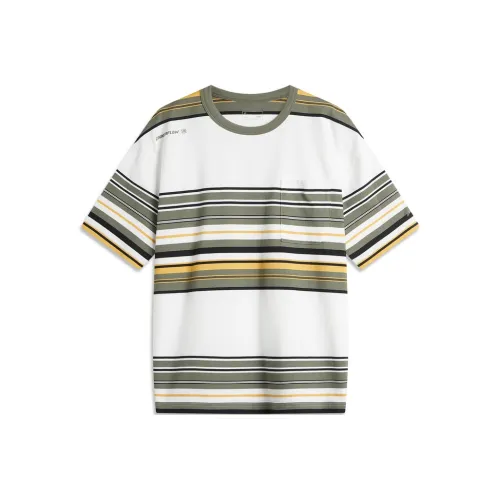 LiNing T-Shirt Унисекс Айвори Полосы