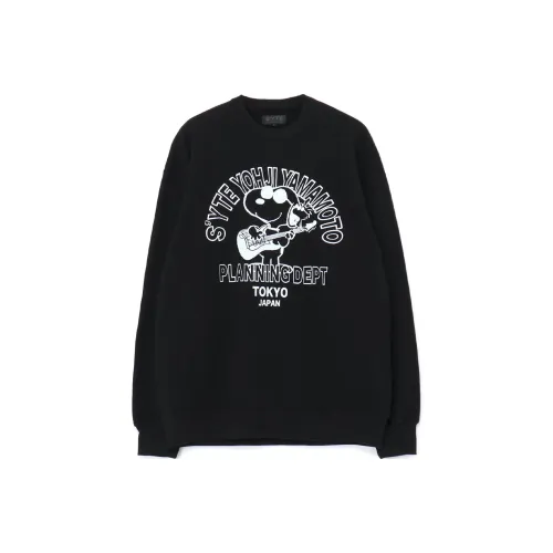 Yohji Yamamoto X PEANUTS S'YTE FW23 Свитшот Унисекс Черный
