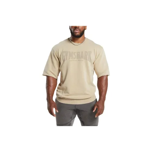 GYMSHARK Бежевый Мужской T-Рубашки