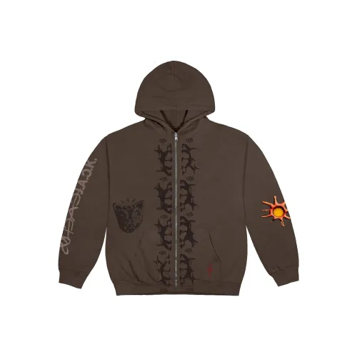 Travis Scott Коричневые Унисекс Толстовки