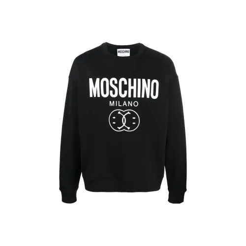 MOSCHINO Мужские черные свитшоты