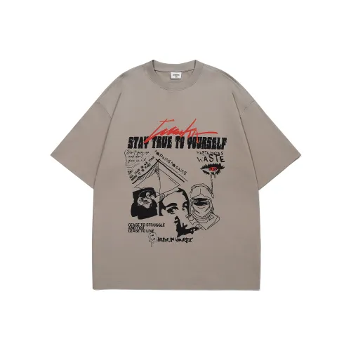 Guuka Короткий рукав T-рубашки Унисекс Хаки