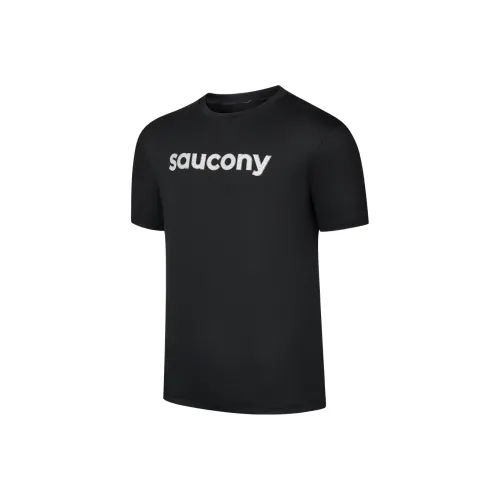 Saucony SS25 T Рубашка Мужская Глубокий Черный