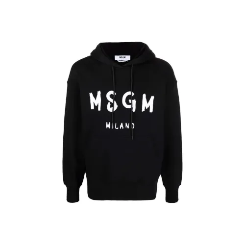 MSGM Черные Мужские Свитшоты