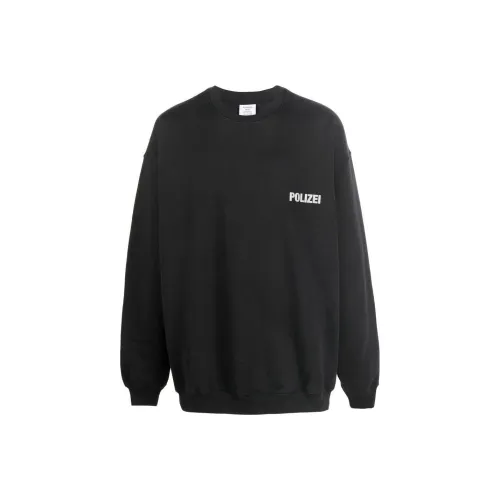 Vetements Черный Унисекс Свитшоты