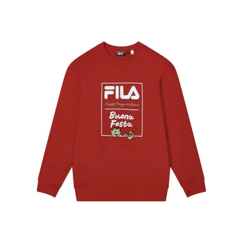 FILA Dragon Series Легендарный красный Унисекс Свитшоты