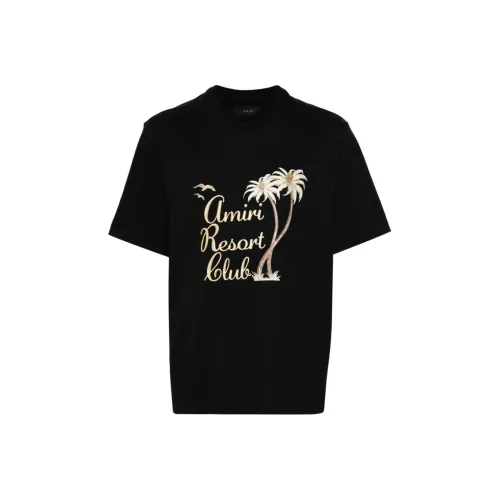 AMIRI Мужские черные футболки