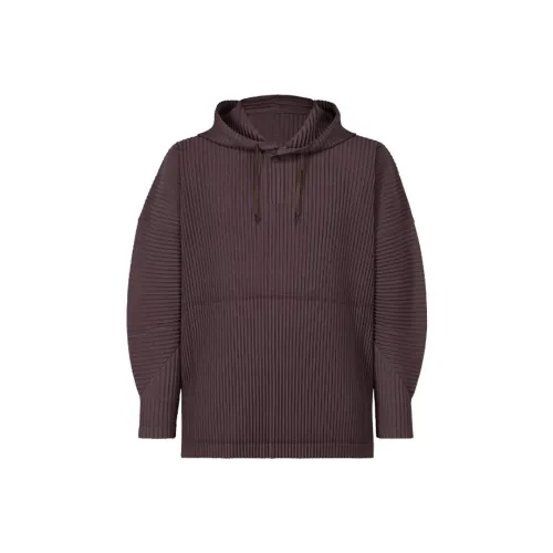 Homme Plissé Issey Miyake Ежемесячный Цвет Декабрь Свитшот Мужской Коричневый