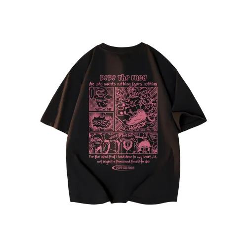 Pepe the Frog Короткий рукав T-рубашки Унисекс