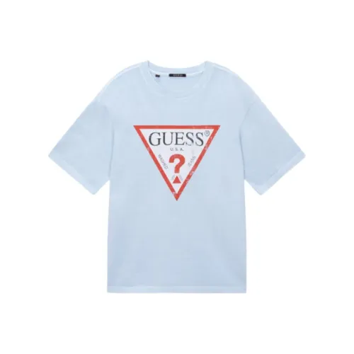 GUESS Светло-синие Мужские T-рубашки