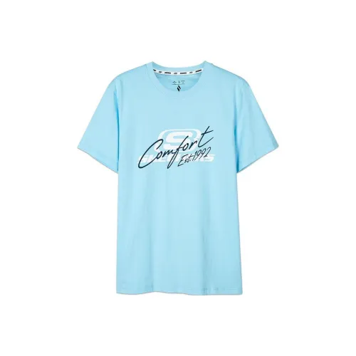 Skechers Sports Alliance Series T-Shirt Унисекс Туманный Синий Цвет