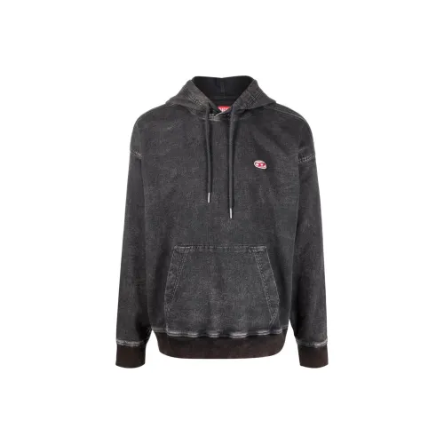 DIESEL Черные Мужские Свитшоты