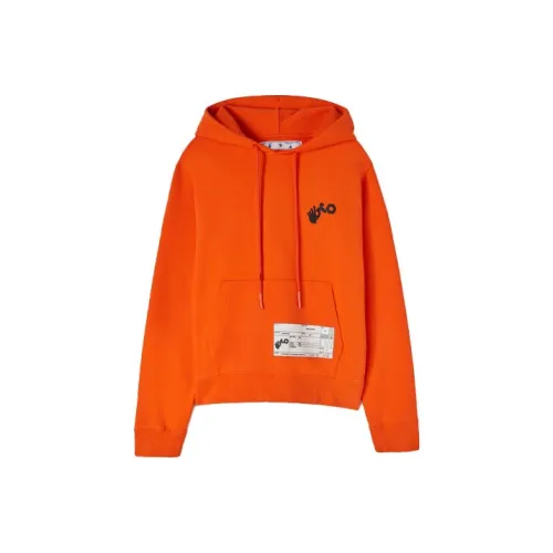 Off Белый Co Branded Коллекция Апельсин Мужские Толстовки