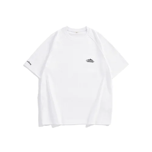 Hansca Тяжелый 100% хлопок Дышащие Короткие рукава T-рубашки Унисекс Белый