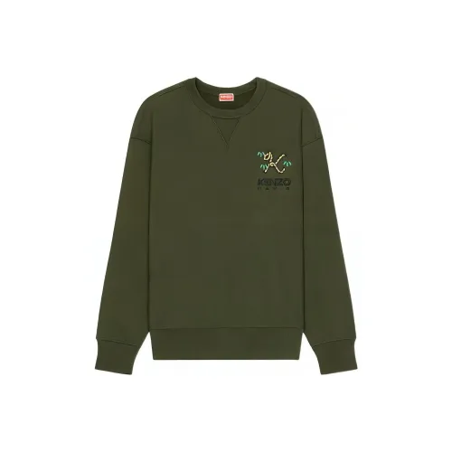 KENZO Армейский зеленый Мужской Свитшот