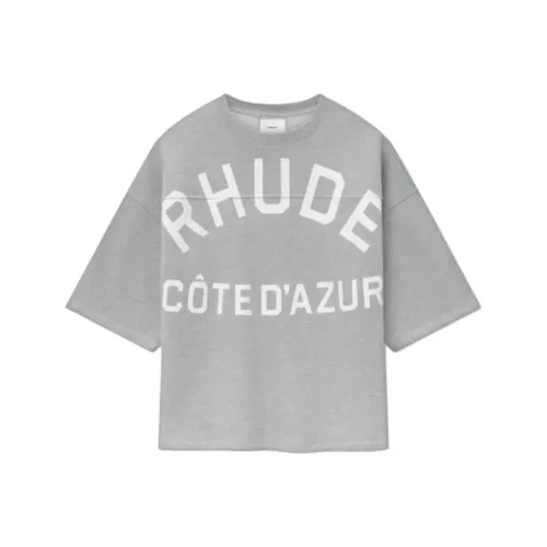 RHUDE Серый Мужской T-Рубашки