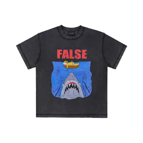 False Perception T-Shirt Унисекс Выстиранный Черный