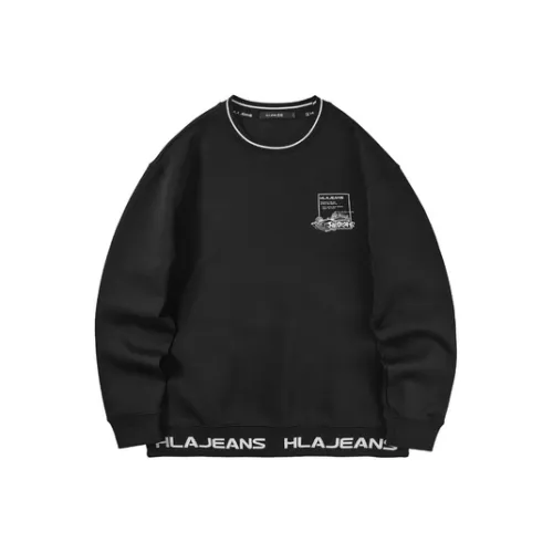 HLA JEANS Черный 08 Мужские Свитшоты