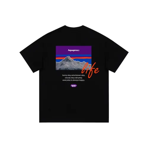 AQUAPROS Черная унисекс футболка