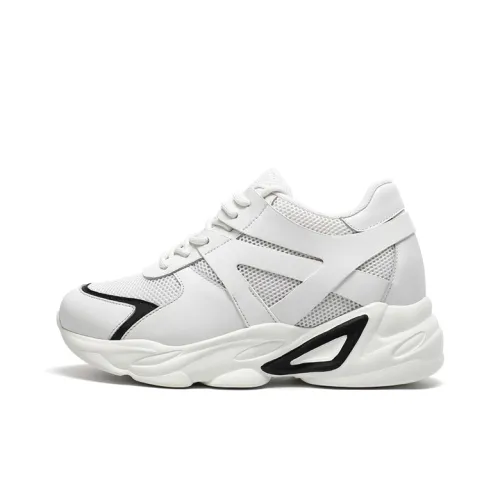 He Jinchang Износостойкий Низкий Топ Кэжуал Женский Белый