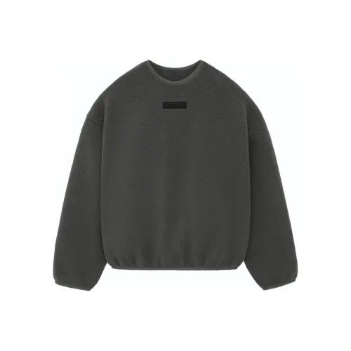 Fear Of God Essentials SS24 Свитер Crewneck Толстовка Мужской Ink Black