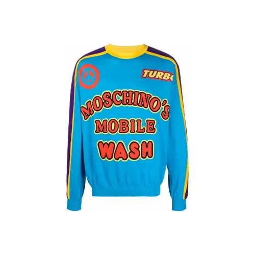 MOSCHINO Синий Мужской Свитшот