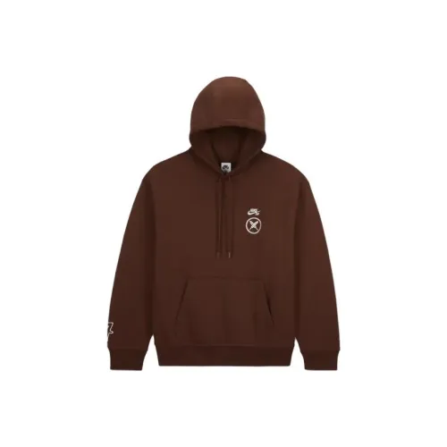 Nike SB X Yuto SS23 Co Брендированная Серия Бургунди Мужские Толстовки