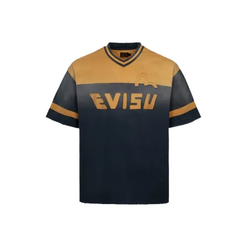 EVISU Темно-синие унисекс T-рубашки