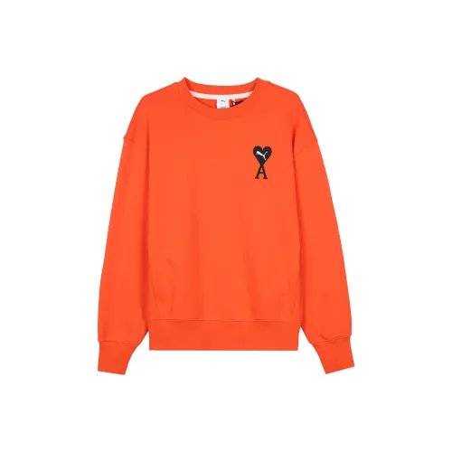 PUMA AMIPARIS Оранжевый Красный Мужской Свитшот