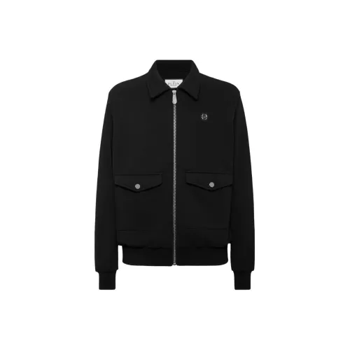 PHILIPP PLEIN SS25 Куртки и Пальто Мужской Черный