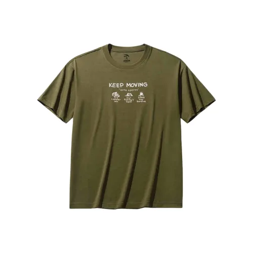 ANTA Life Collection Sports Life Collection T-Shirt Унисекс Обожженный чай Зеленый