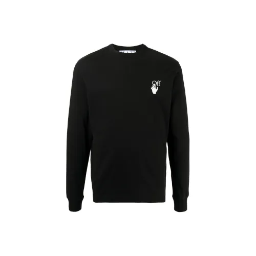 Off Белый Черный Мужские Толстовки